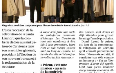 A Cunfraterna Santu Lisandru : un nouvel élan pour Cervioni