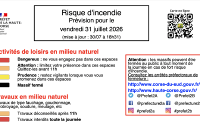 Risque incendie : consultez la carte de vigilance